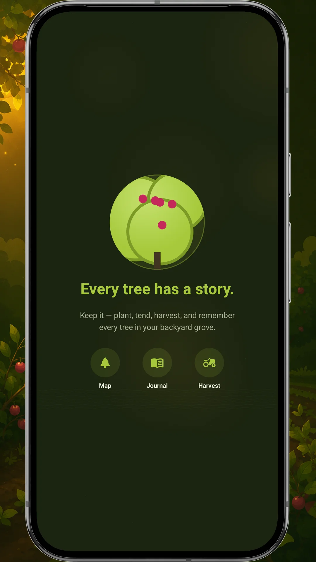 Welcome screen